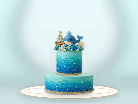 Preview the Ocean Voyage · Sparkle full cake