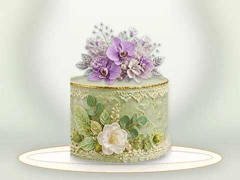 Preview the Pistachio Pearl · Keepsake full cake