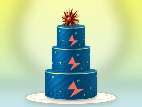 Preview the Pop Electric · Collage full cake