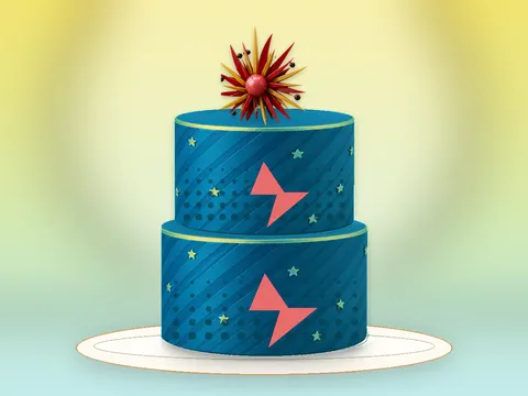 Preview the Pop Electric · Gallery full cake