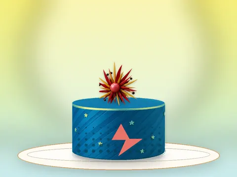 Preview the Pop Electric · Monolith full cake