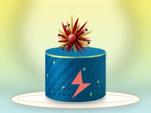 Preview the Pop Electric · Orbit full cake