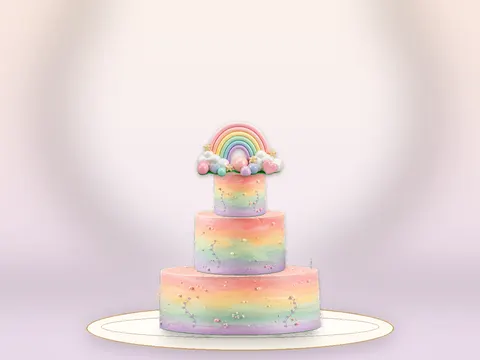 Preview the Rainbow Sky · Adventure full cake