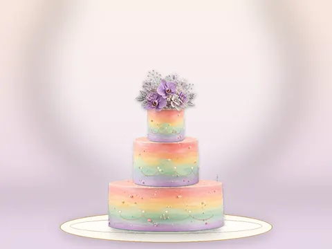 Preview the Rainbow Sky · Grand full cake