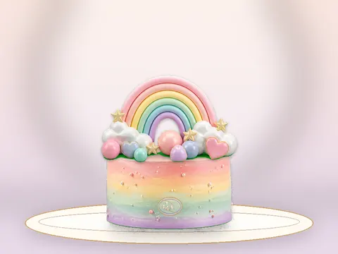 Preview the Rainbow Sky · Magic full cake
