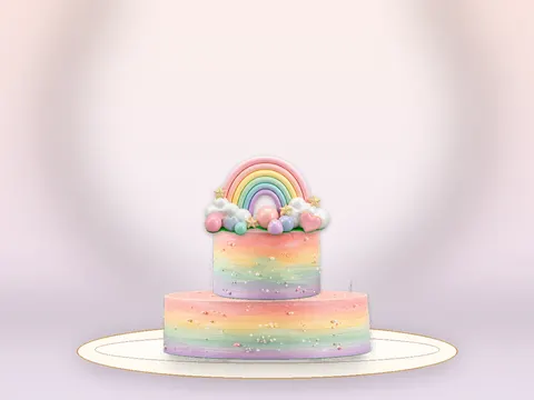 Preview the Rainbow Sky · Wonder full cake