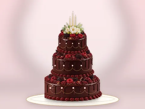 Preview the Raspberry Ribbon · Grand full cake