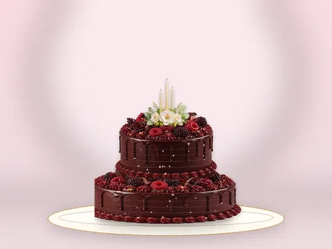 Preview the Raspberry Ribbon · Lustre full cake