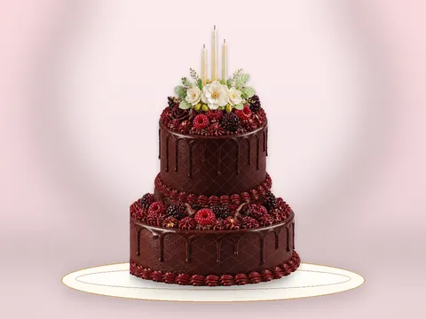 Preview the Raspberry Ribbon · Maison full cake