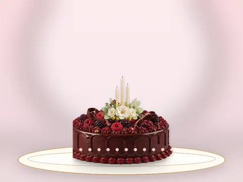 Preview the Raspberry Ribbon · Petite full cake