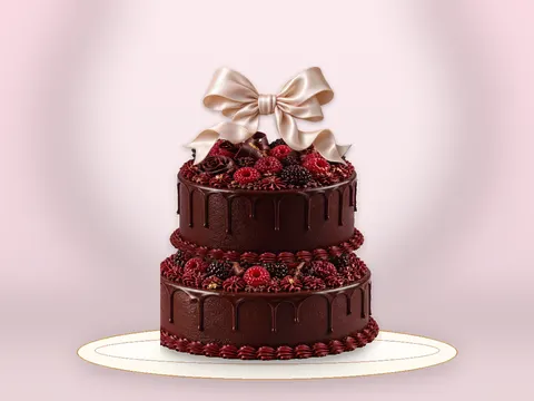 Preview the Raspberry Ribbon · Signature full cake