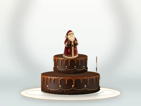 Preview the Santa’s Velvet Visit full cake