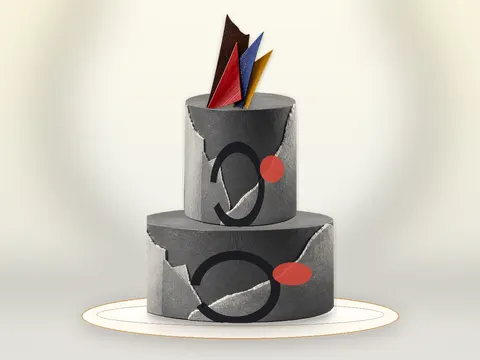 Preview the Sculptural Void · Electric full cake