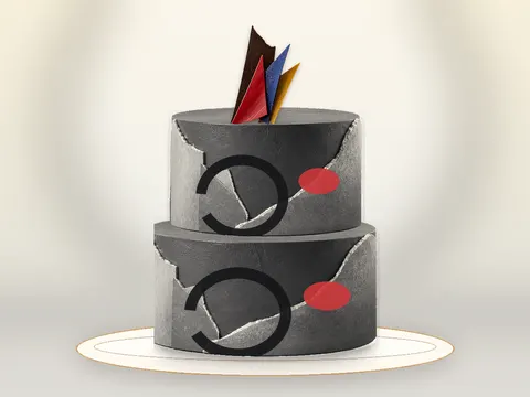 Preview the Sculptural Void · Gallery full cake