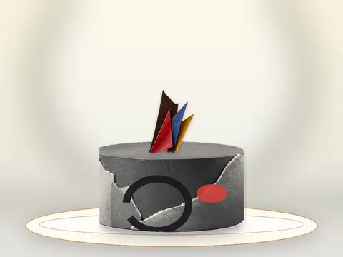 Preview the Sculptural Void · Monolith full cake