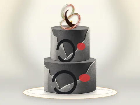 Preview the Sculptural Void · Offset full cake