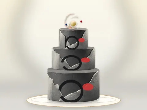 Preview the Sculptural Void · Prism full cake