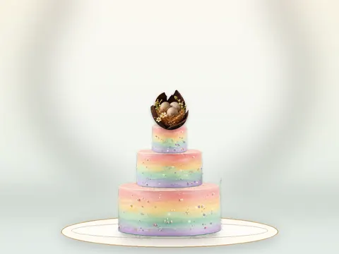 Preview the Shell & Blossom full cake