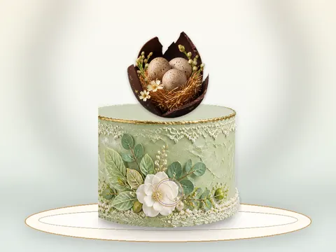 Preview the Speckled Egg Garden full cake