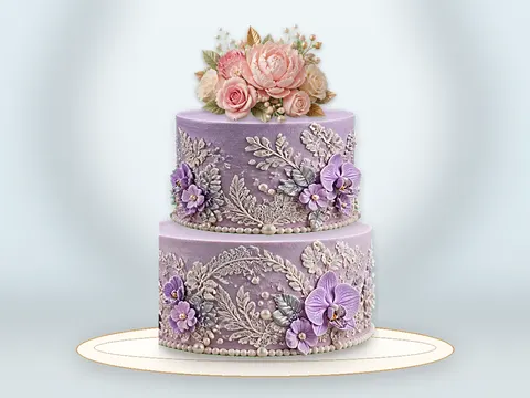 Preview the Blue Hydrangea · Signature full cake