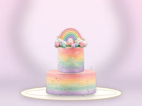 Preview the Starry Unicorn · Sparkle full cake
