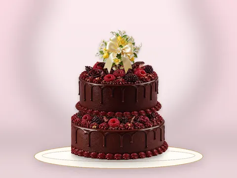 Preview the Raspberry Ribbon · Signature full cake