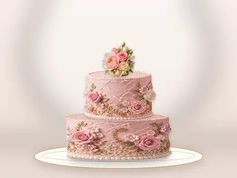 Preview the Tea & Roses full cake