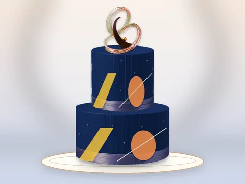 Preview the Tilted Horizon · Kinetic full cake