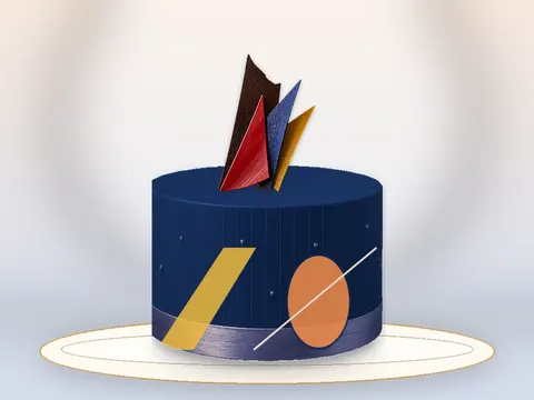 Preview the Tilted Horizon · Orbit full cake