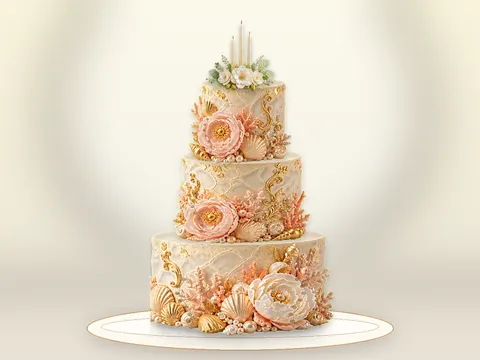 Preview the Vanilla Celebration · Garden full cake