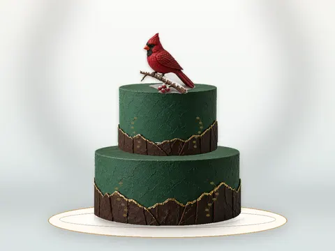 Preview the Winter Cardinal full cake